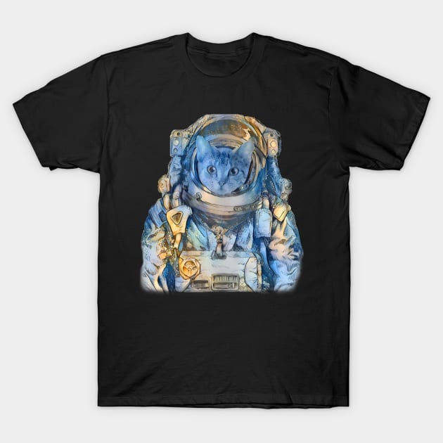 Space Cat T-Shirt by Manifest Ecstasy